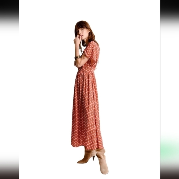 Molly Braken Red Maxi Dres Sz M - Picture 1 of 13